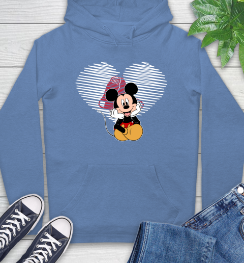 MLB Boston Red Sox The Heart Mickey Mouse Disney Baseball T Shirt_000 Hoodie 11