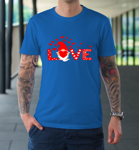 Valentine's Day LOVE Gnomies Holding Red Heart Valentine T-Shirt 15