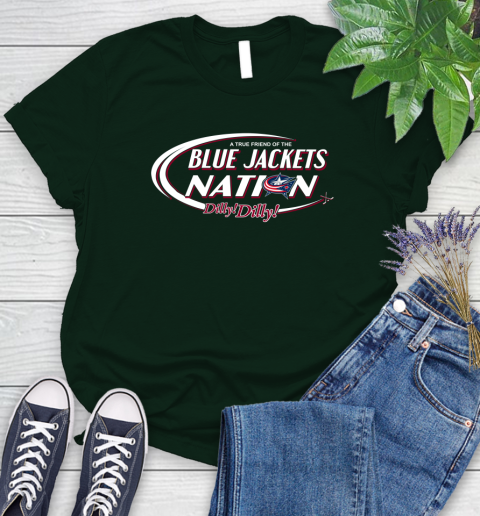 NHL A True Friend Of The Columbus Blue Jackets Dilly Dilly Hockey Sports Women's T-Shirt 6