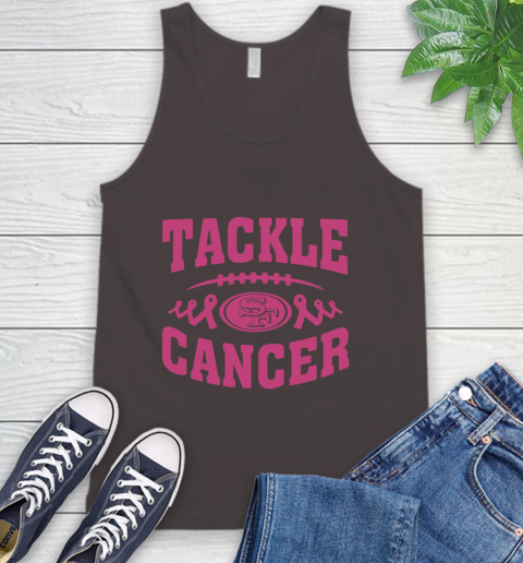 San Francisco 49ers Tackle Breast Cancer Tank Top 7