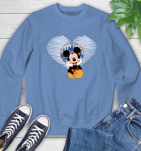 MLB New York Mets The Heart Mickey Mouse Disney Baseball T Shirt_000 Sweatshirt 11