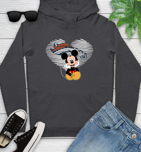 NFL Denver Broncos The Heart Mickey Mouse Disney Football T Shirt_000 Youth Hoodie 8
