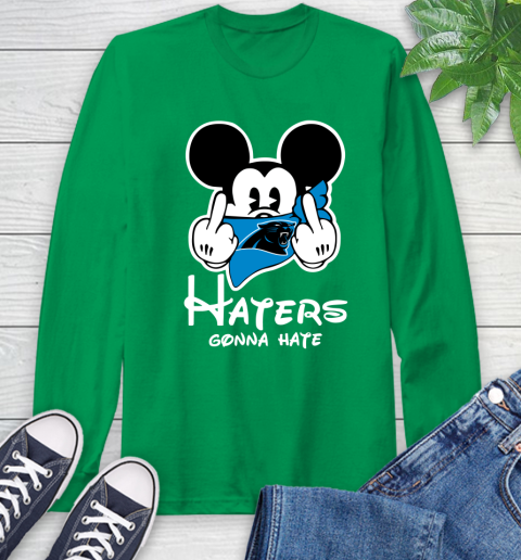 NFL Carolina Panthers Haters Gonna Hate Mickey Mouse Disney Football T Shirt_000 Long Sleeve T-Shirt 8