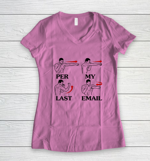 Per My Last Email Funny Men Costumed Women's V-Neck T-Shirt 6