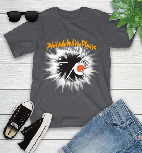 Philadelphia Flyers NHL Hockey Adoring Fan Rip Sports Youth T-Shirt 6