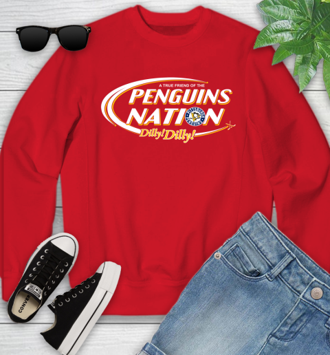 NHL A True Friend Of The Pittsburgh Penguins Dilly Dilly Hockey Sports Youth Sweatshirt 8