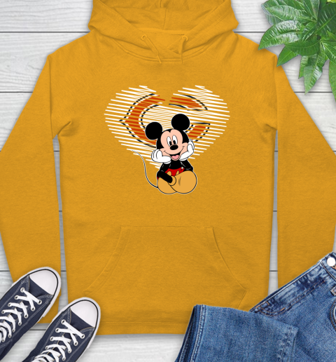 NFL Chicago Bears The Heart Mickey Mouse Disney Football T Shirt_000 Hoodie 2