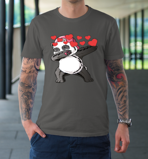 VALENTINE HEART bear DABBING PANDA T-Shirt 14