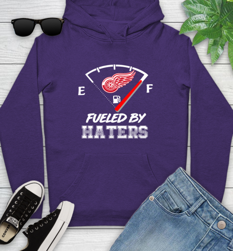 Detroit Red Wings NHL Hockey Fueled By Haters Sports Youth Hoodie 5