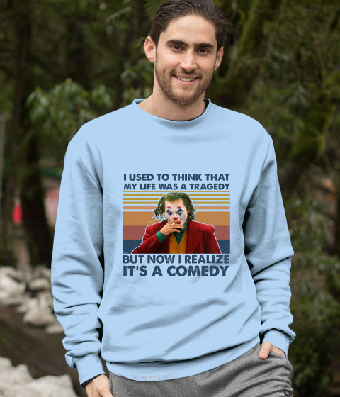 Joker Vintage T Shirt, Joker The Comedian Tshirt, Now I Realize It's A Comedy Shirt, Halloween Gifts