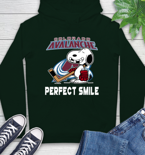 NHL Colorado Avalanche Snoopy Perfect Smile The Peanuts Movie Hockey T Shirt Hoodie 12
