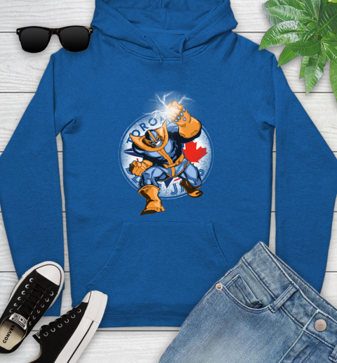 Toronto Blue Jays MLB Baseball Thanos Avengers Infinity War Marvel Youth Hoodie 11