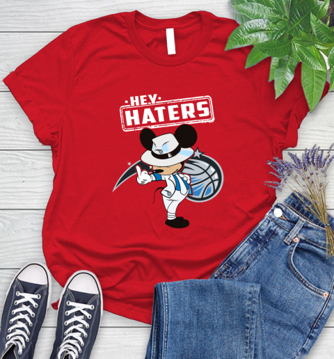 NBA Hey Haters Mickey Basketball Sports Orlando Magic Women's T-Shirt 13