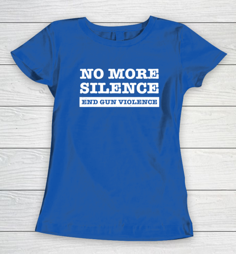 End Gun Violence Shirt Wear Orange Anti Gun No More Silence Women's T-Shirt 7