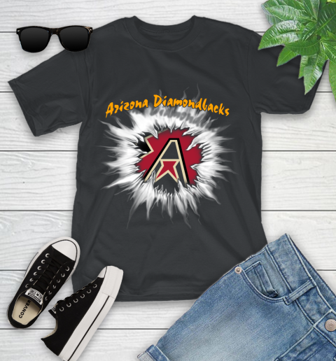 Arizona Diamondbacks MLB Baseball Adoring Fan Rip Sports Youth T-Shirt