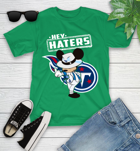 NFL Hey Haters Mickey Football Sports Tennessee Titans Youth T-Shirt 8