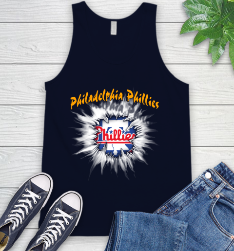 Philadelphia Phillies MLB Baseball Adoring Fan Rip Sports Tank Top 2