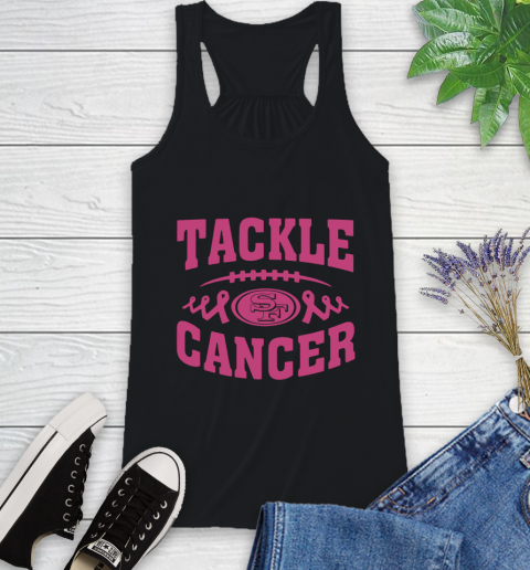 San Francisco 49ers Tackle Breast Cancer Racerback Tank 2