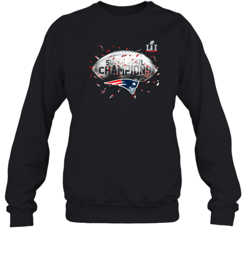 New England Patriots NFL Pro Line by Fanatics Branded Super Bowl LI Champions Confetti Sweatshirt