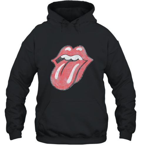 The Rolling Stones Distressed Tongue Hoodie azv Hooded