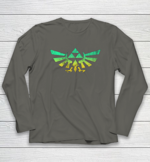 Triforce Shirt Legend of Zelda Long Sleeve T-Shirt 4