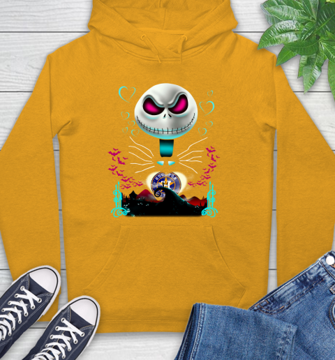 MLB Houston Astros Jack Skellington Sally The Nightmare Before Christmas Baseball Hoodie 2