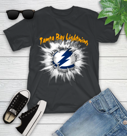Tampa Bay Lightning NHL Hockey Adoring Fan Rip Sports Youth T-Shirt