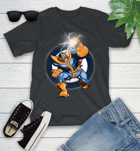 Winnipeg Jets NHL Hockey Thanos Avengers Infinity War Marvel Youth T-Shirt