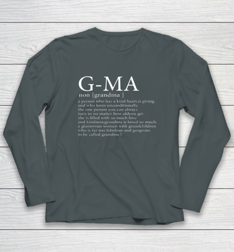 G Ma Definition Grandma Mother's Day Long Sleeve T-Shirt 3