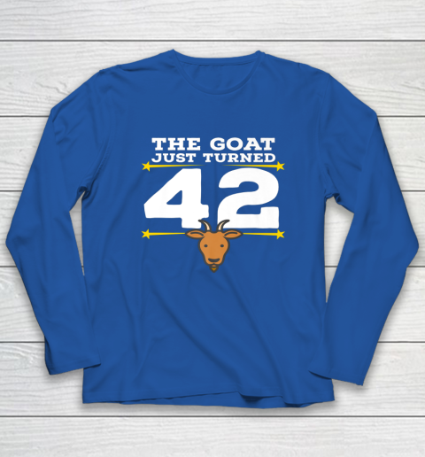 The Goat Just Turned 42 42nd Birthday Goat Long Sleeve T-Shirt 13