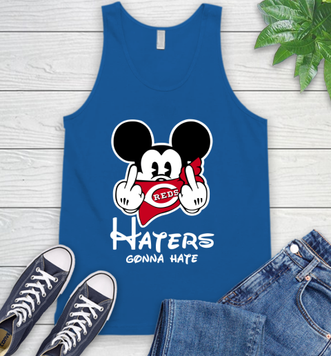 MLB Cincinnati Reds Haters Gonna Hate Mickey Mouse Disney Baseball T Shirt_000 Tank Top 4