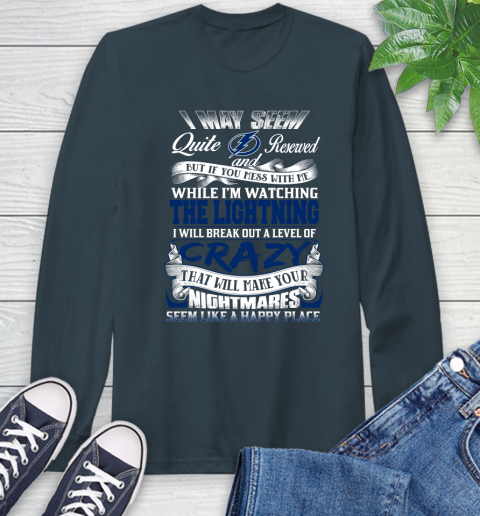 Tampa Bay Lightning NHL Hockey Don't Mess With Me While I'm Watching My Team Long Sleeve T-Shirt 9