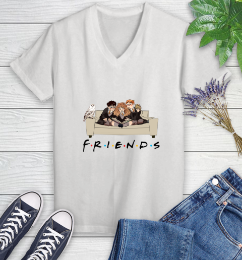 Harry Potter Ron And Hermione Friends Shirt Women's V-Neck T-Shirt