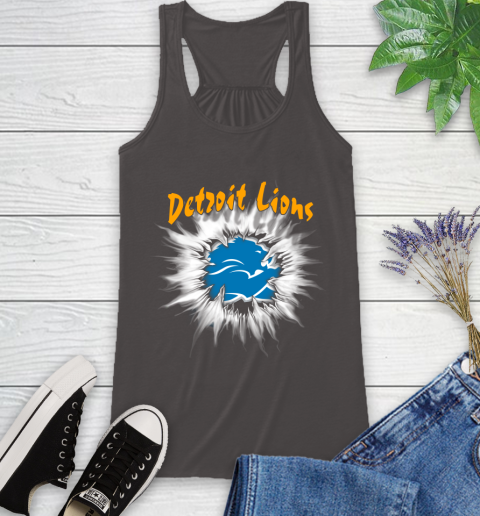 Detroit Lions NFL Football Adoring Fan Rip Sports Racerback Tank 11