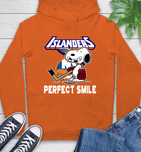 NHL New York Islanders Snoopy Perfect Smile The Peanuts Movie Hockey T Shirt Hoodie 16