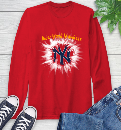 New York Yankees MLB Baseball Adoring Fan Rip Sports Long Sleeve T-Shirt 11