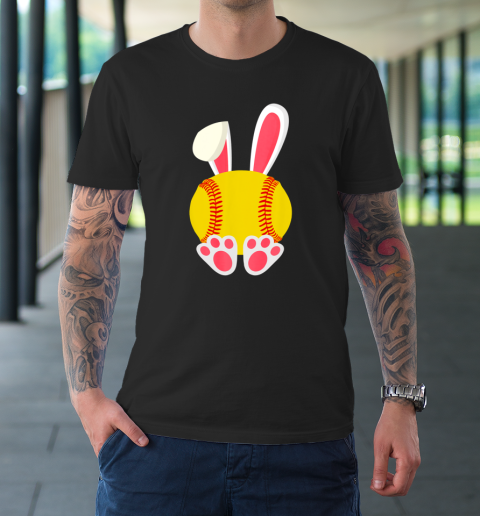 Easter Bunny Rabbit Baseball Funny T-Shirt