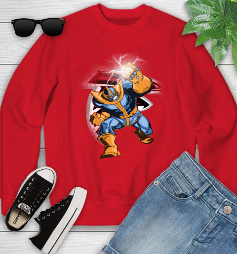 Atlanta Falcons NFL Football Thanos Avengers Infinity War Marvel Youth Sweatshirt 8