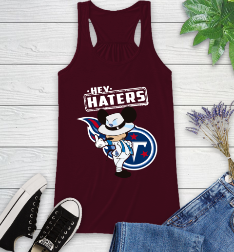NFL Hey Haters Mickey Football Sports Tennessee Titans Racerback Tank 2