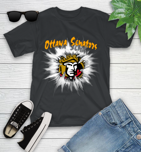 Ottawa Senators NHL Hockey Adoring Fan Rip Sports Youth T-Shirt