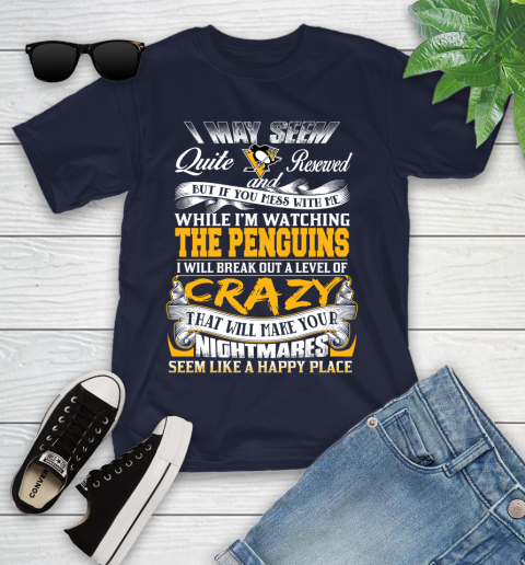 Pittsburgh Penguins NHL Hockey Don't Mess With Me While I'm Watching My Team Youth T-Shirt 2