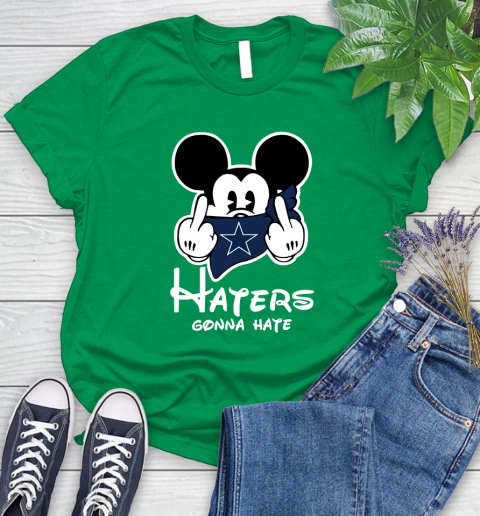 NFL Dallas Cowboys Haters Gonna Hate Mickey Mouse Disney Football T Shirt Women's T-Shirt 9