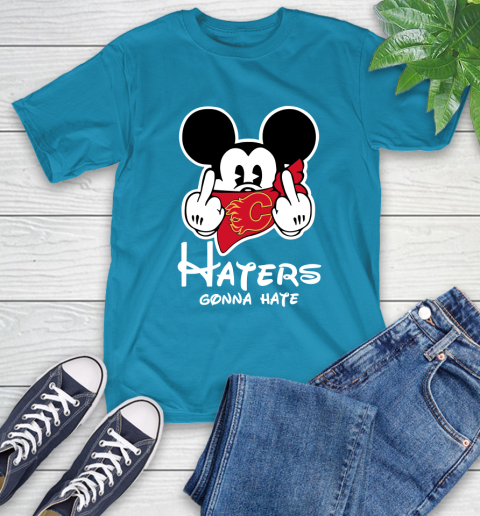 NHL Calgary Flames Haters Gonna Hate Mickey Mouse Disney Hockey T Shirt T-Shirt 9
