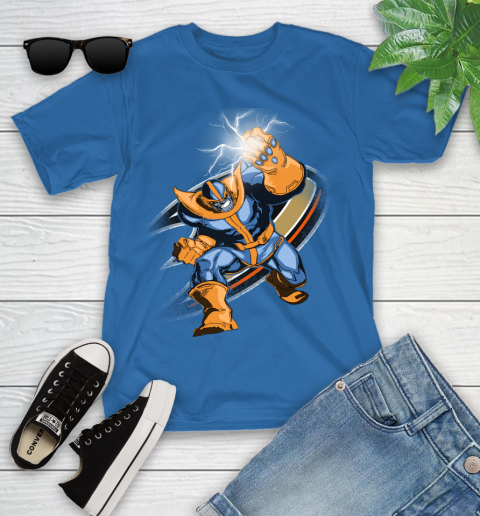 Anaheim Ducks NHL Hockey Thanos Avengers Infinity War Marvel Youth T-Shirt 12