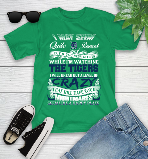 Detroit Tigers MLB Baseball Don't Mess With Me While I'm Watching My Team Youth T-Shirt 8