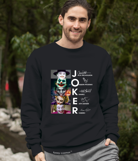 Joker T Shirt, Joker Evolution Signature Tshirt, Halloween Gifts