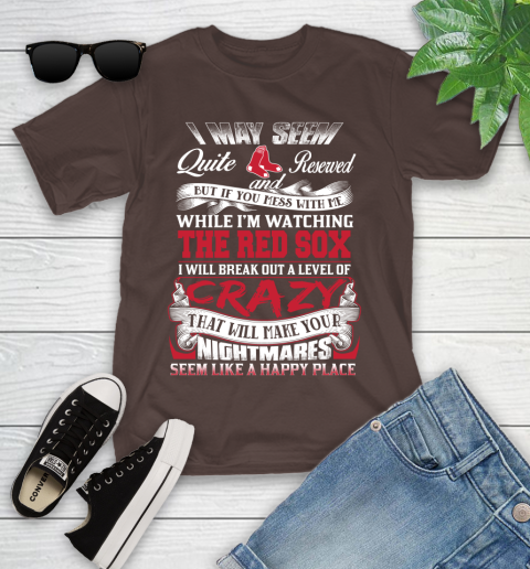 Boston Red Sox MLB Baseball Don't Mess With Me While I'm Watching My Team Youth T-Shirt 7