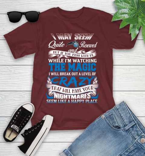 Orlando Magic NBA Basketball Don't Mess With Me While I'm Watching My Team Youth T-Shirt 14