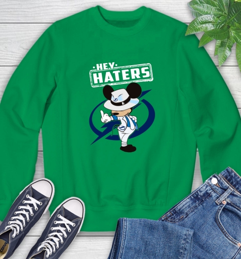 NHL Hey Haters Mickey Hockey Sports Tampa Bay Lightning Sweatshirt 7