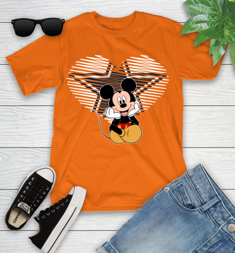 NFL Dallas Cowboys The Heart Mickey Mouse Disney Football T Shirt_000 Youth T-Shirt 9